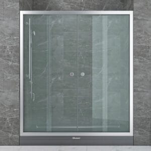 NEPTUN 4 paravan, H-190,HROM proz.st.5mm(2 fix, 2 pokr.st.)