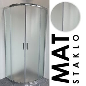 Tuš kabina „NEPTUN II“ HROM- mat staklo 5 mm; H-190cm