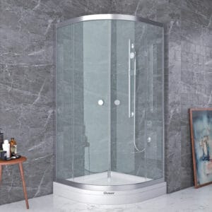Tuš kabina „SATURN“ HROM proz.stak.4 mm; H-180cm