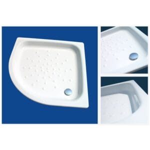 Tuš kada metalna BELA R90